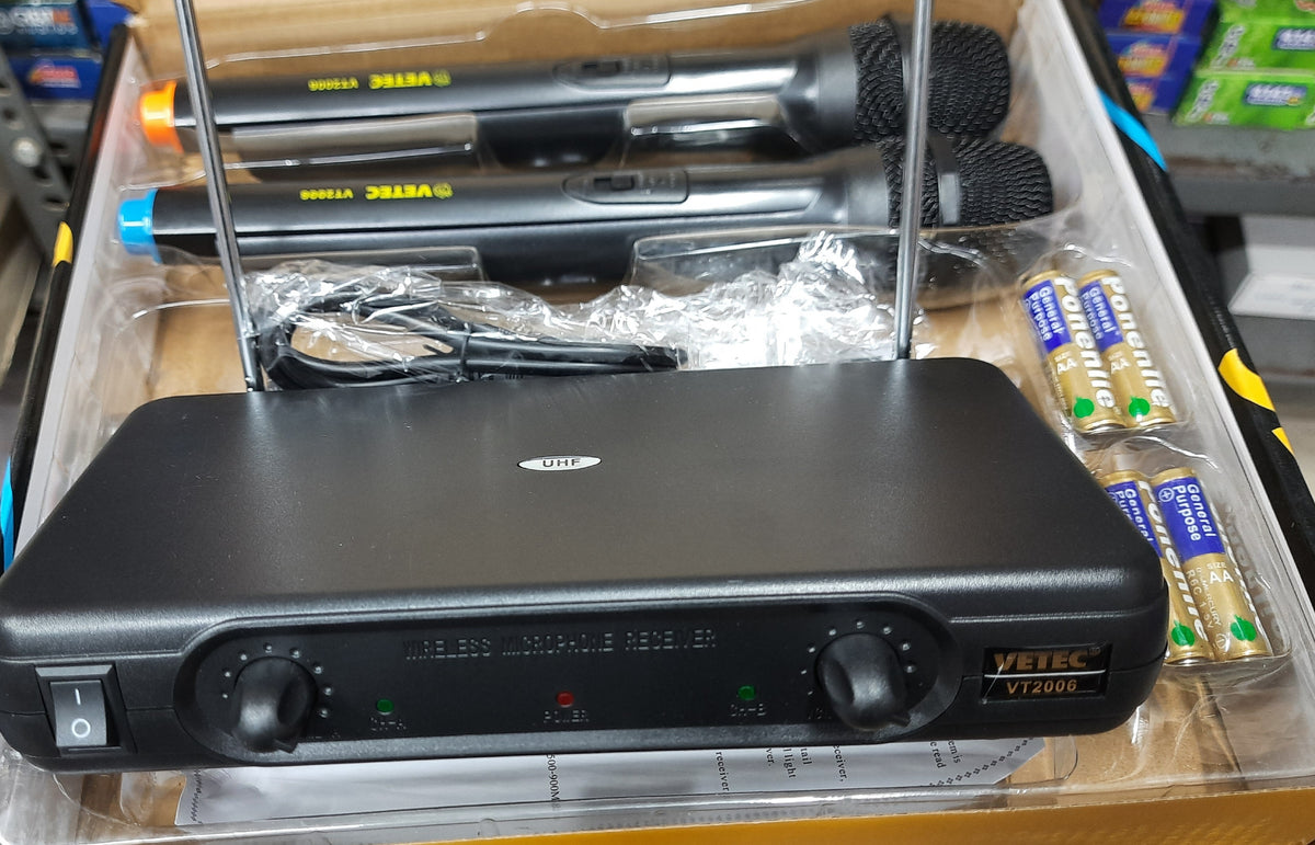 VETEC WIRELESS MIKE VT-2006 (DOUBLE MIKE)