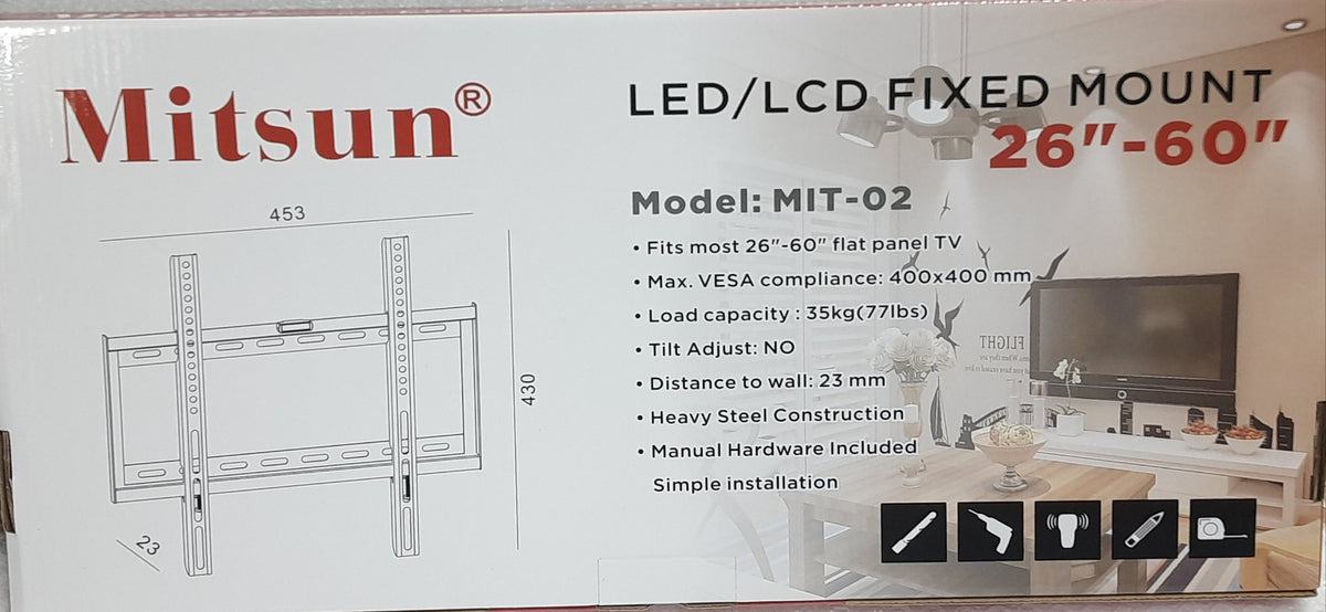 MIT-02 LED/LCD 26"-60" FIXED STAND