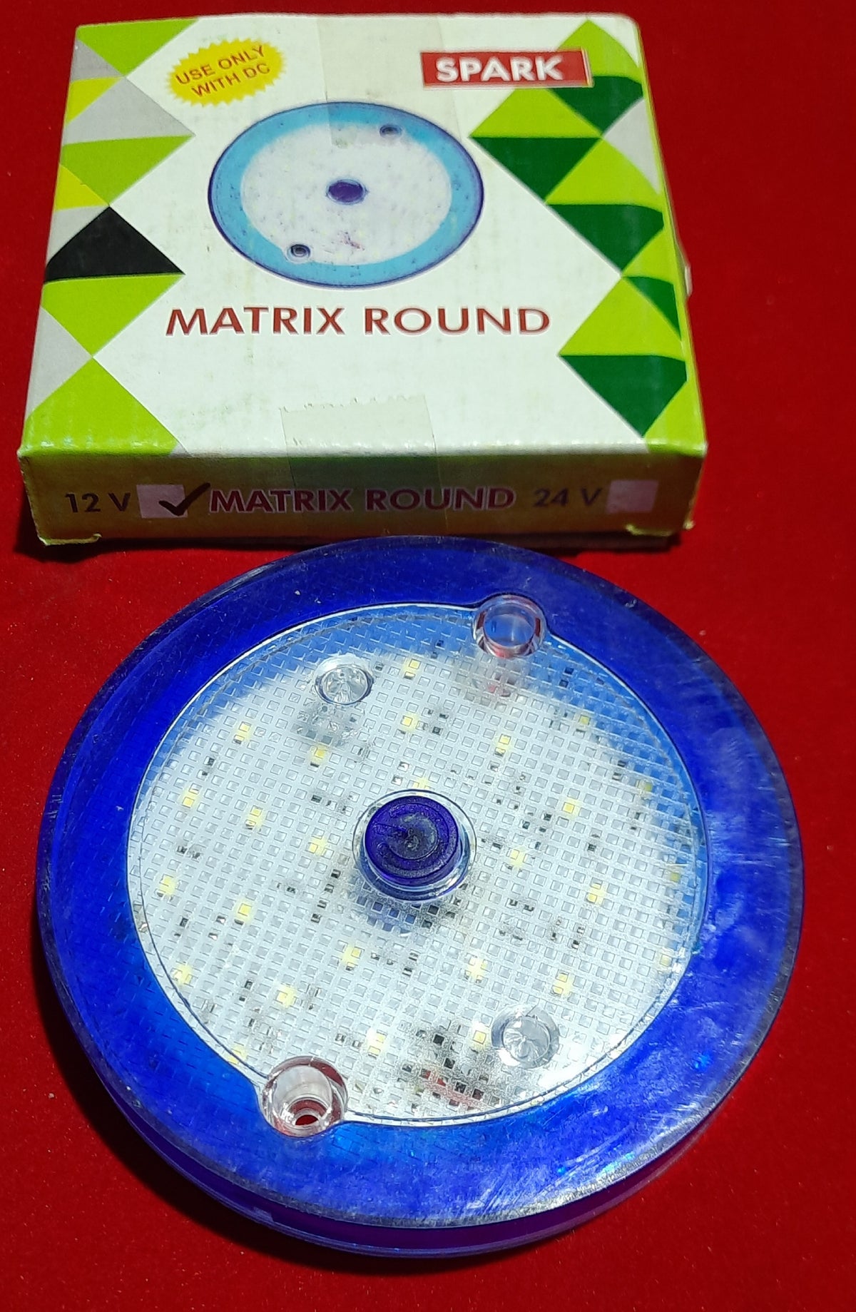 SPARK MATRIX ROUND LED LIGNT 12V(USE ONLY WITH DC)