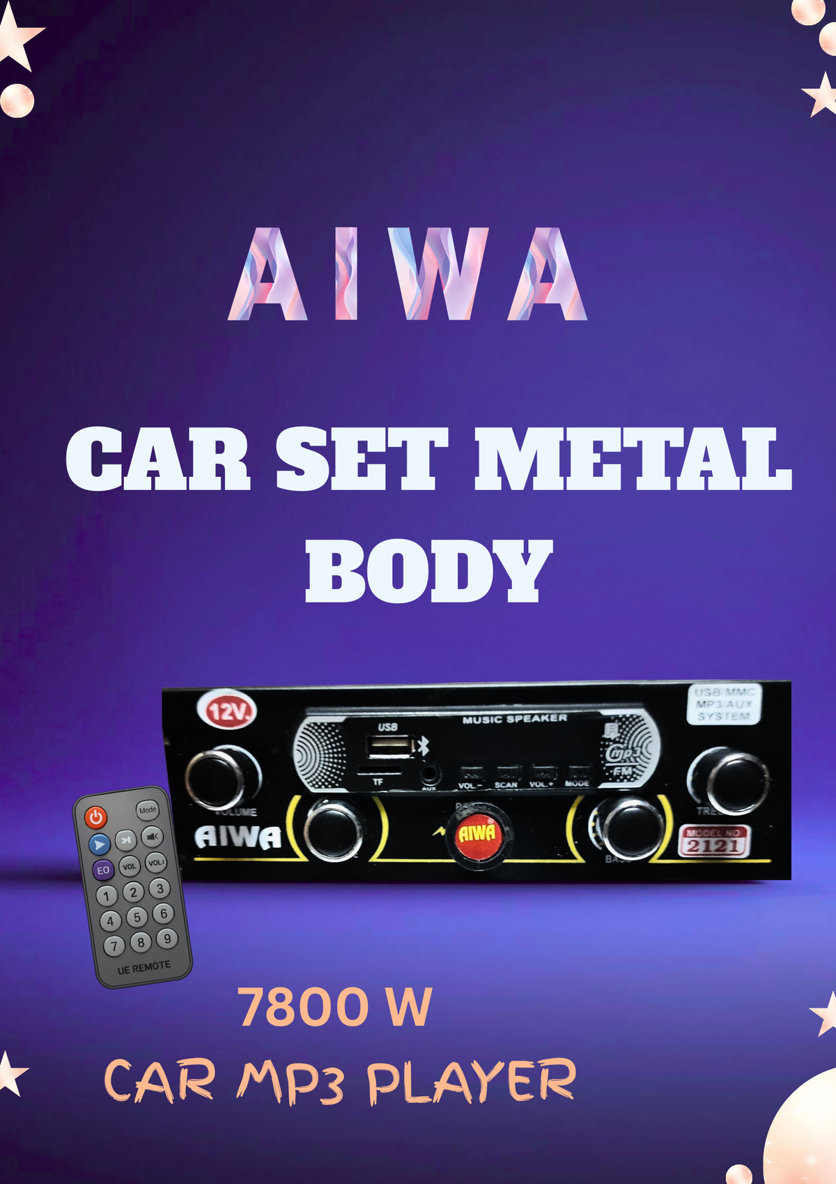 AIWA METAL CAR SET