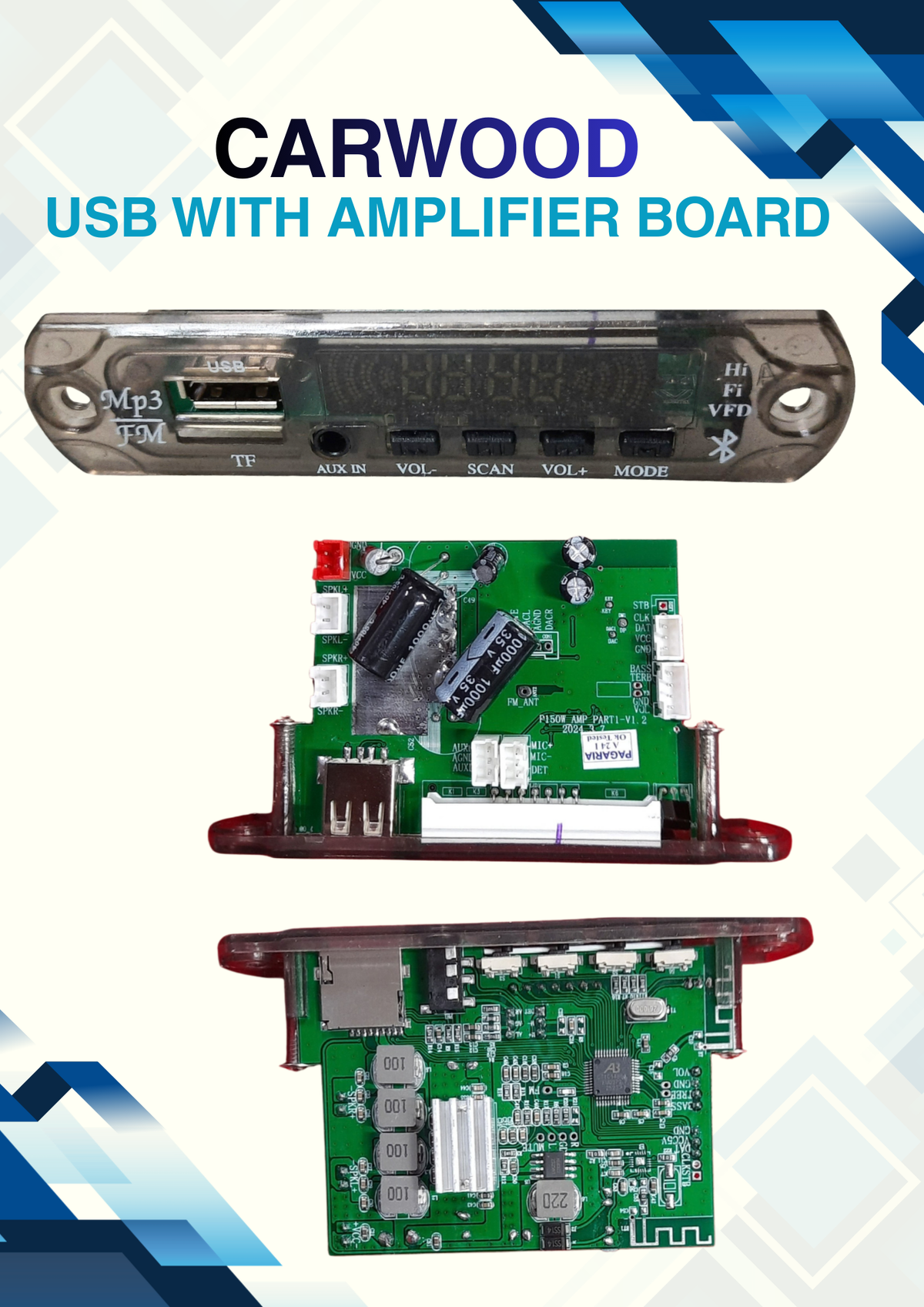 CARWOOD USB WITH AMPLIFIER BOARD
