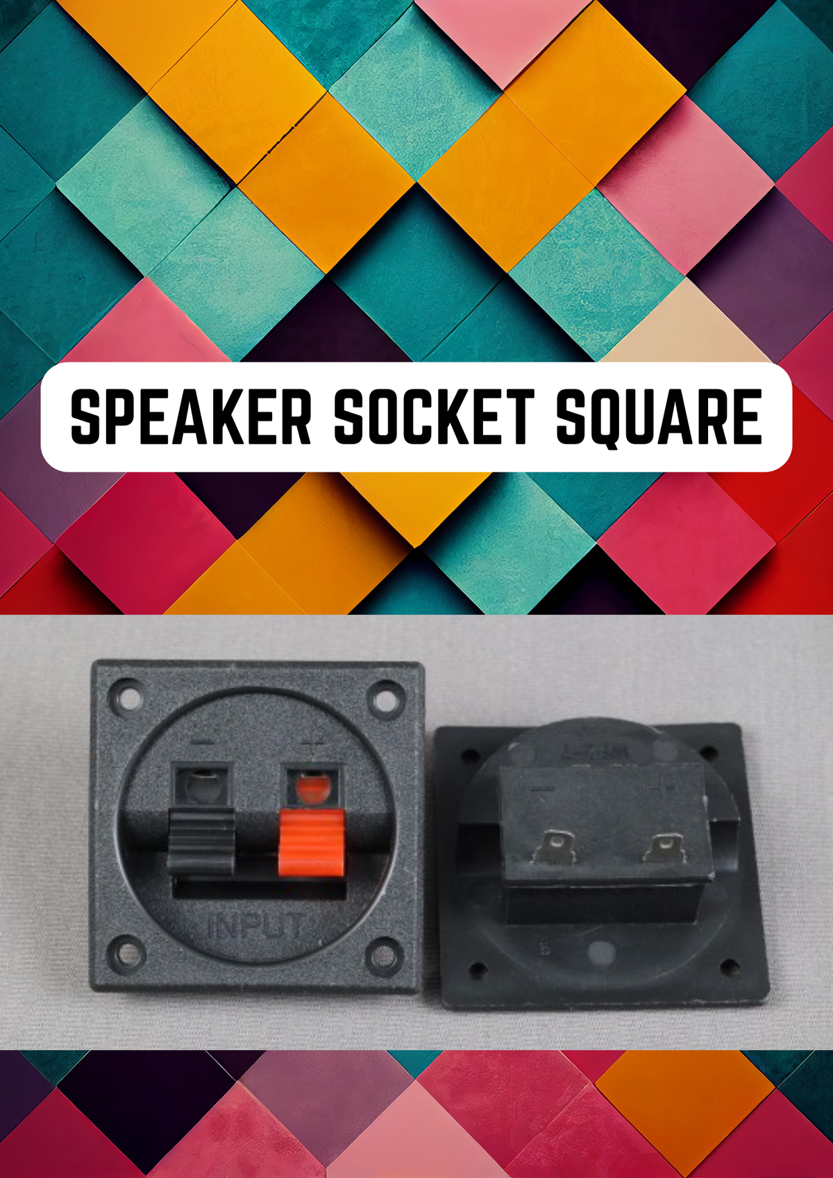 SPEAKER SOCKET SMALL (SQUARE TYPE)