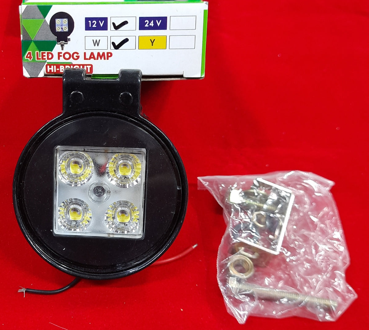 SPARK 4 LED FOG LAMP HI-BRIGHT 12V (WHITE)