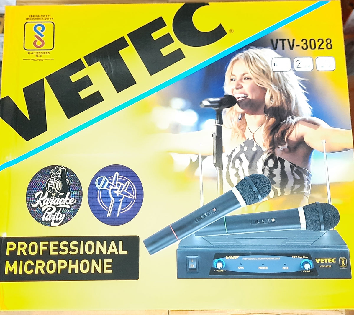 VETEC WIRELESS MIKE VT-3028 (DOUBLE MIKE)