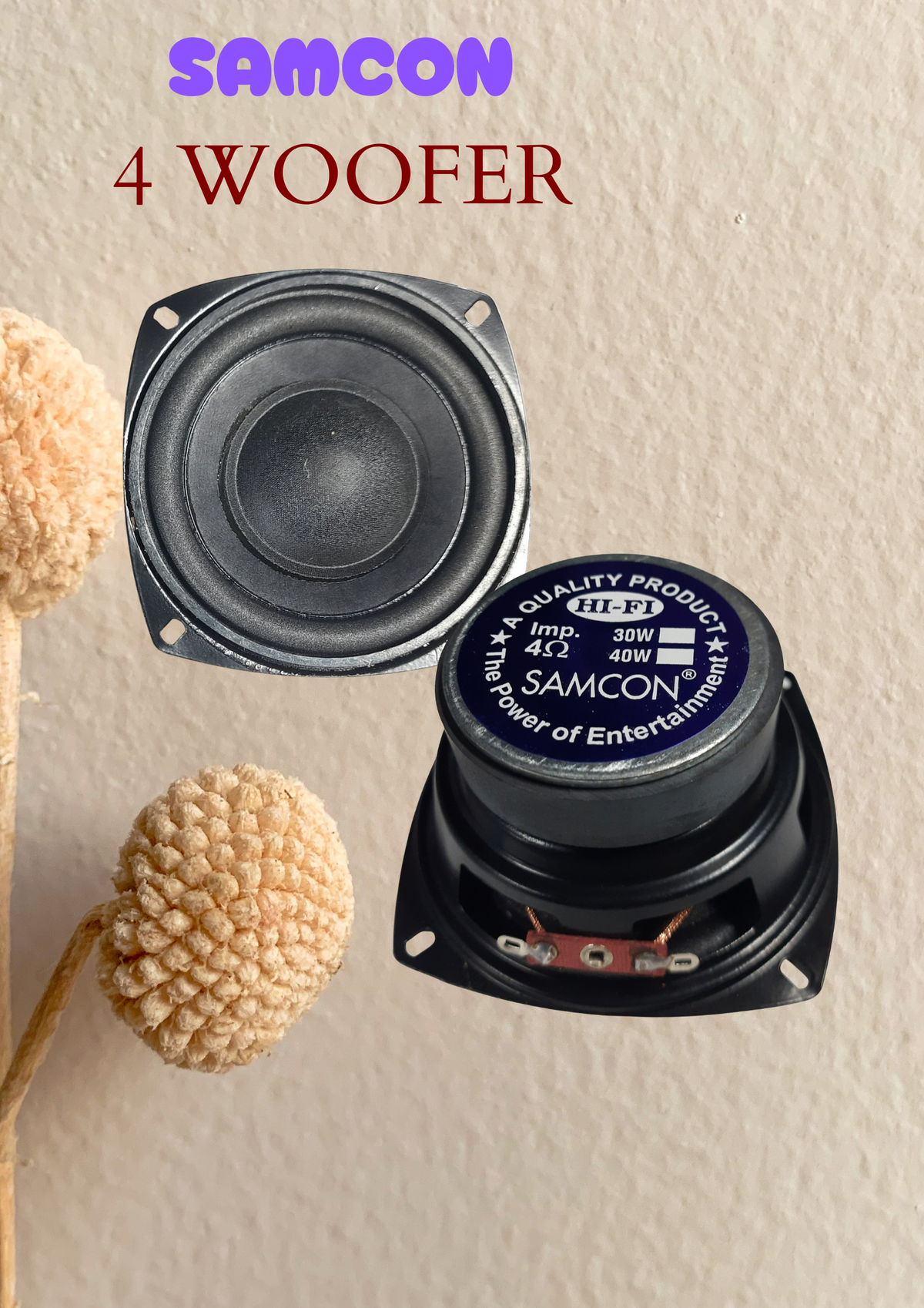 SAMCON 4" WOOFER (72X15)