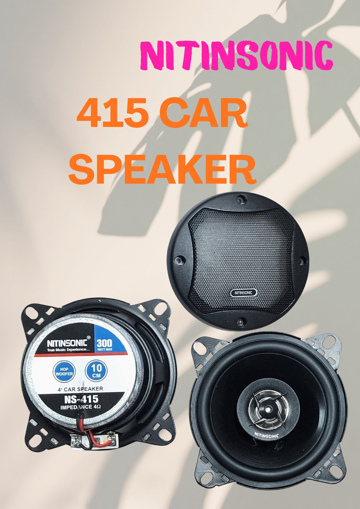 NITIN 4" CAR SPEAKER NS-415