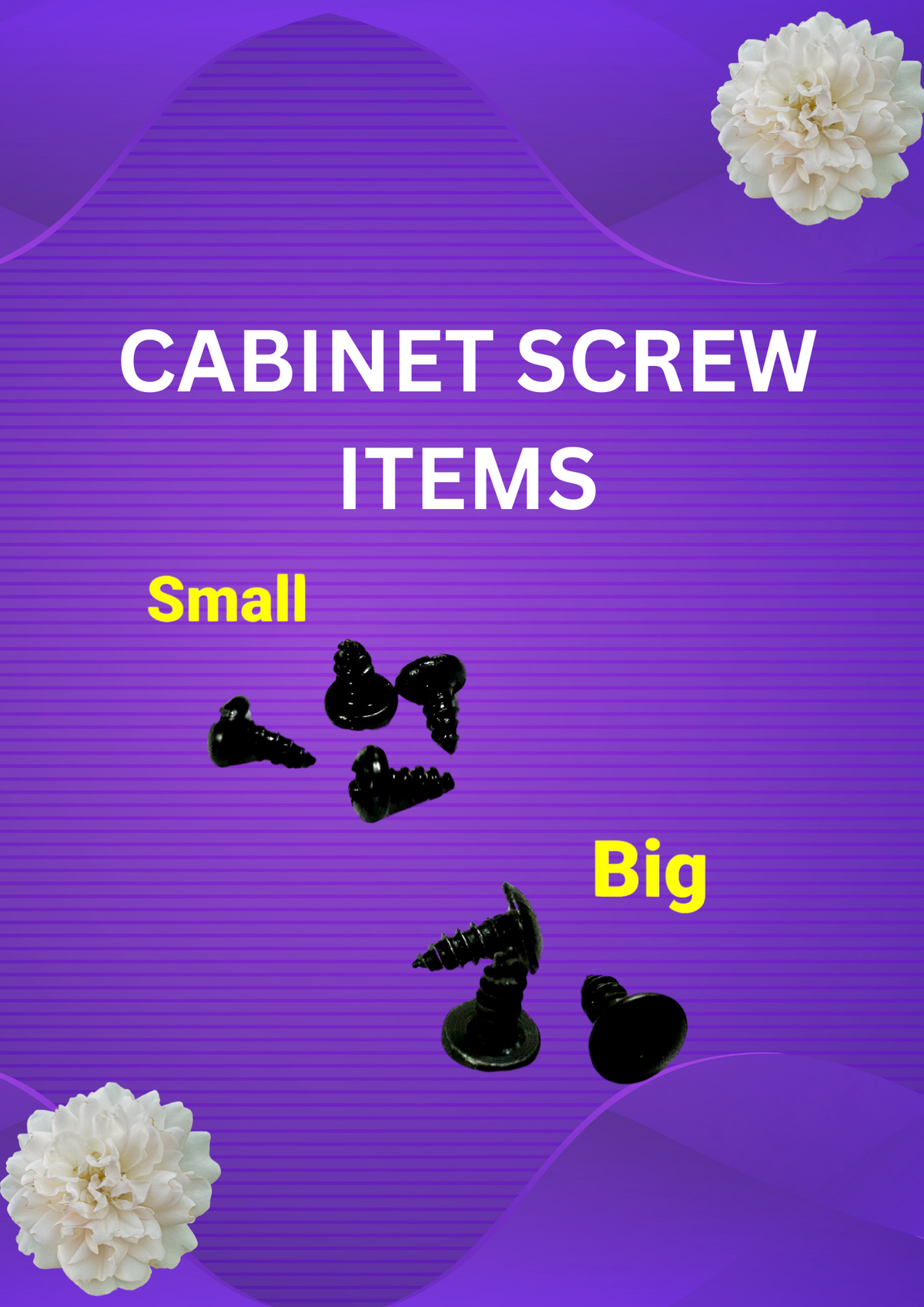 CABINET SCREW BIG PKT (100 PCS) / SCREW FOR PCB FITTING