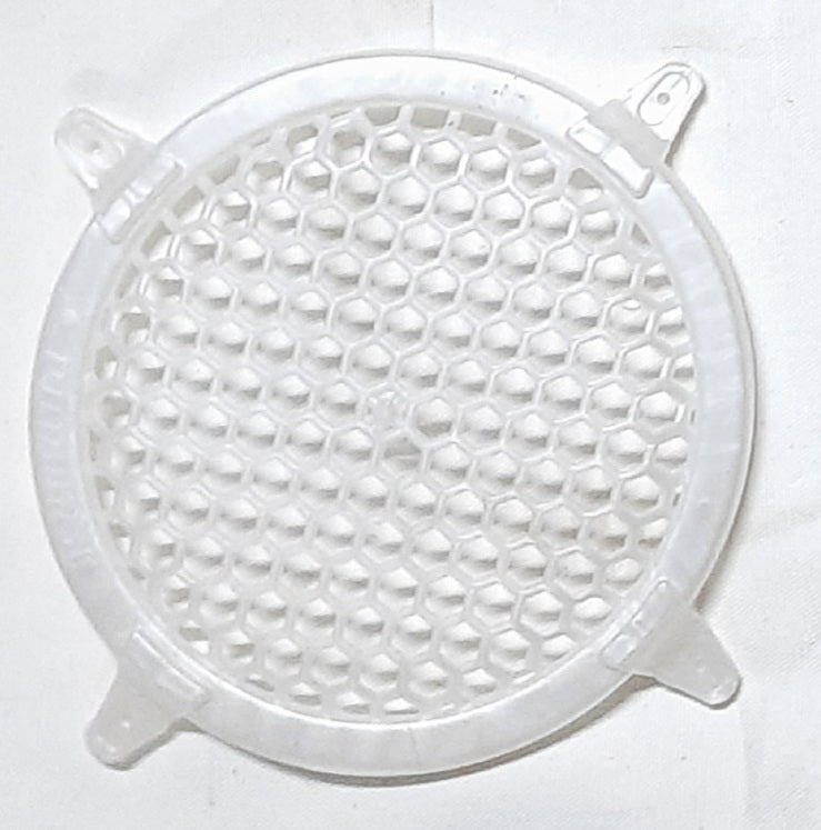 8" PVC GRILL COLOUR WHITE