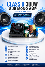 CLASS D 300W SUB MONO AMP