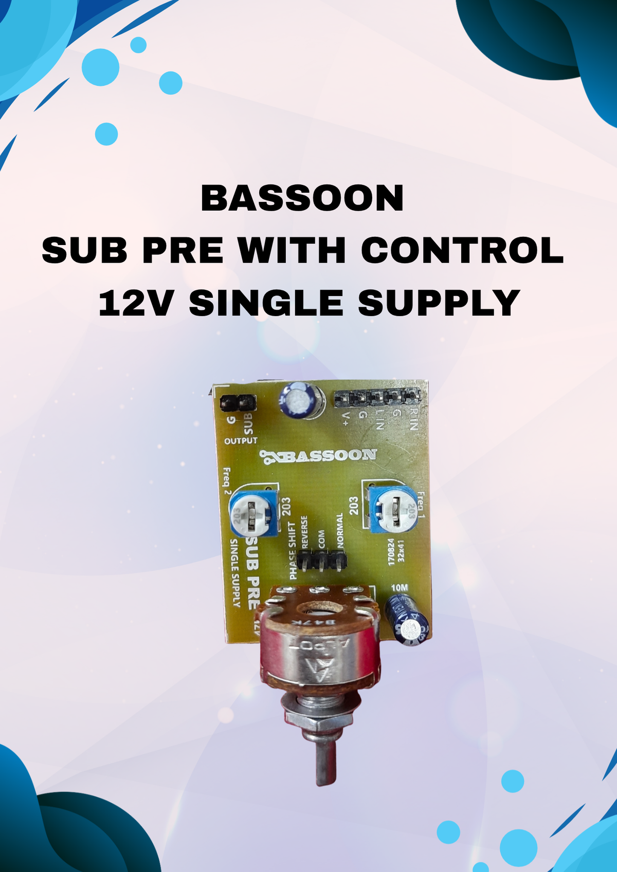 BASSOON 12V SUP PRE SINGLE SUPPLY WITH CONTROL