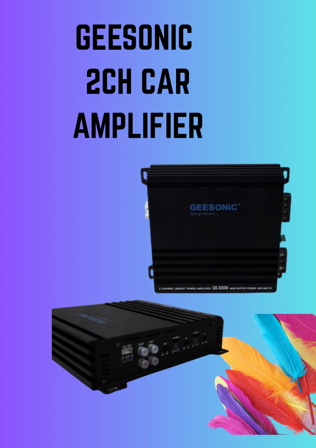 GEESONIC 2CH SUB AMP