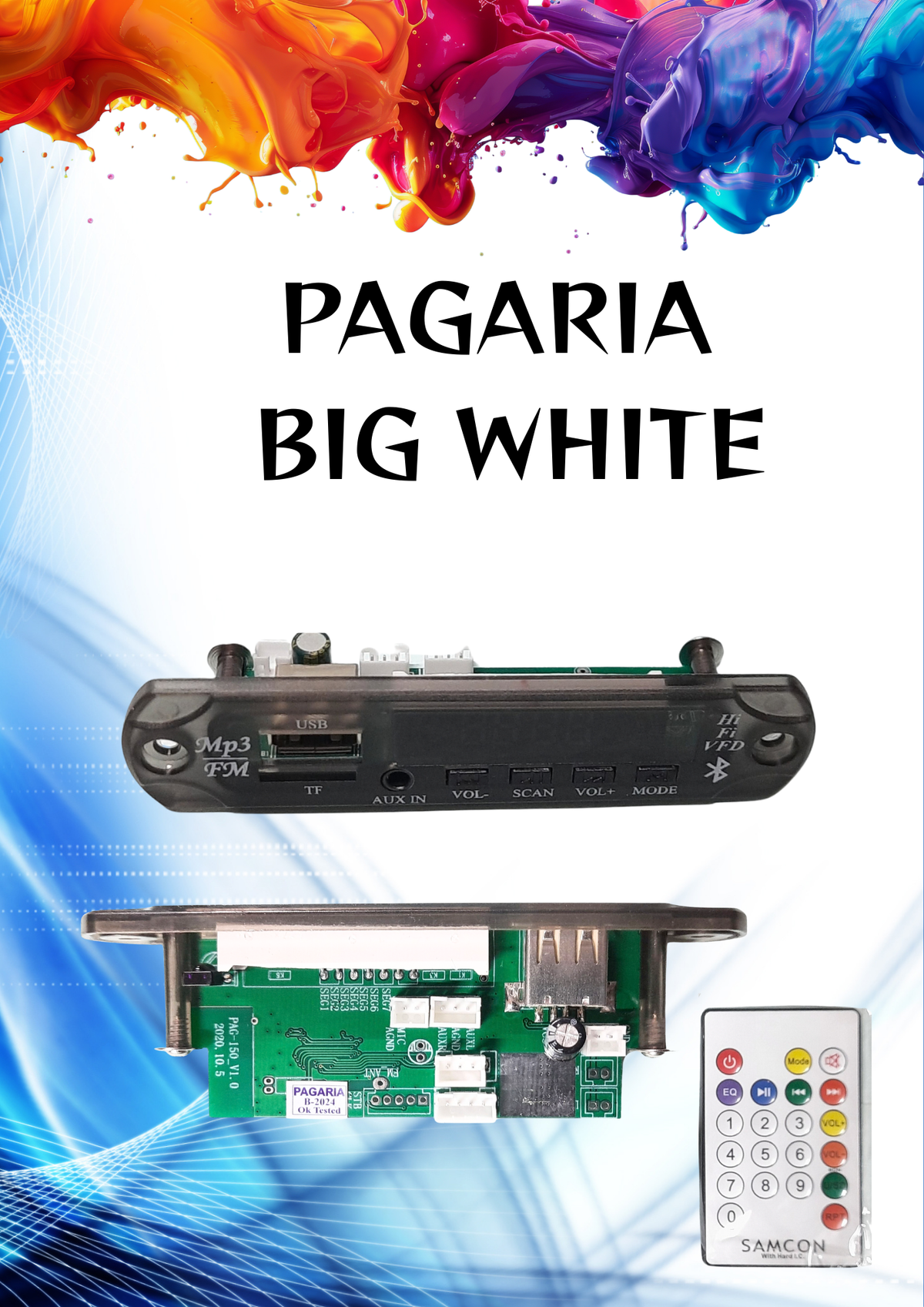 PAGARIA BIG USB BD WHITE