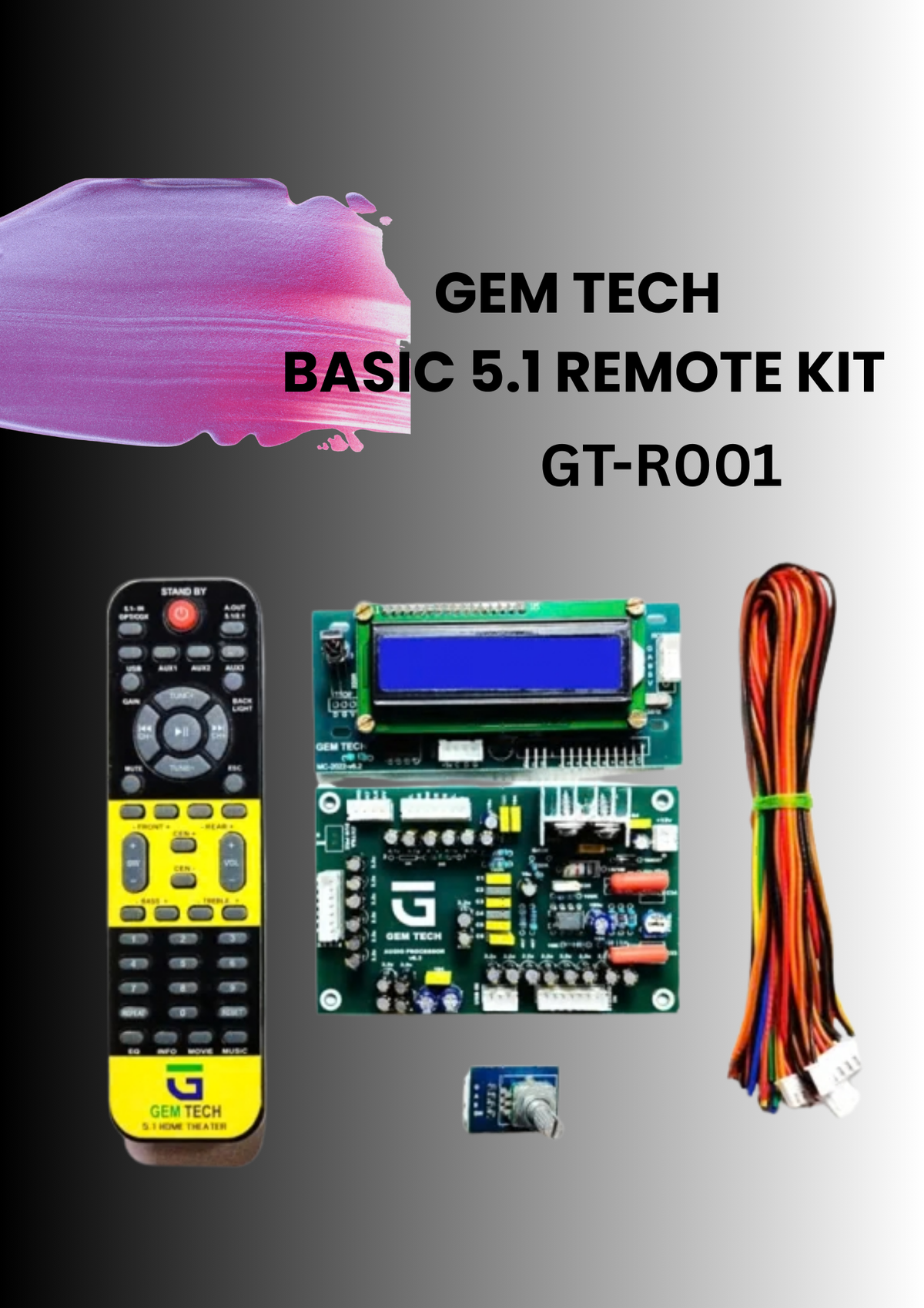 GEMTECH 5.1 BASIC REMOTE KIT