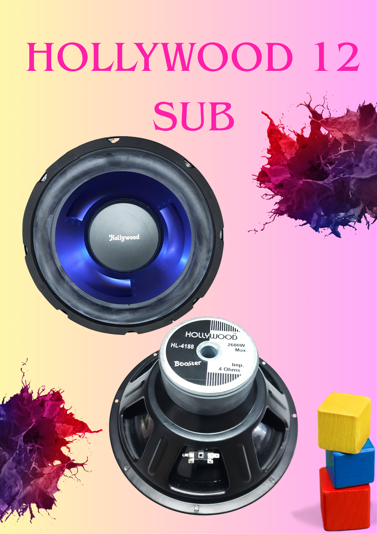 HOLLYWOOD 12" SUB WOOFER