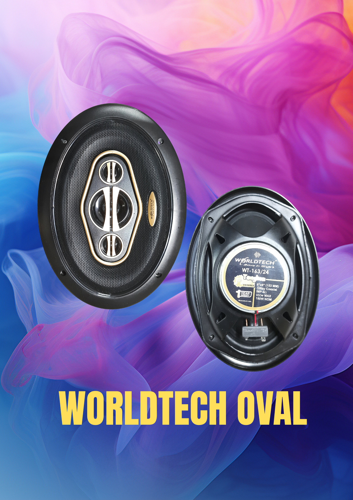 WORLD TECH 6*9 OVAL SPEAKER PAIR