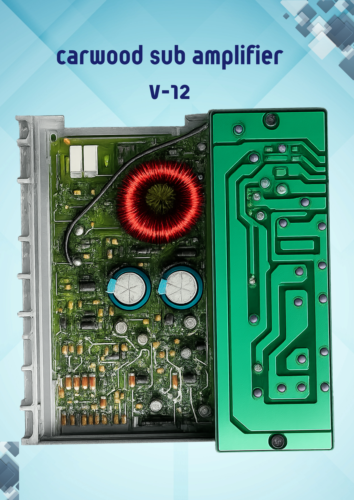 CARWOOD SUB AMP(MODEL:V-12)