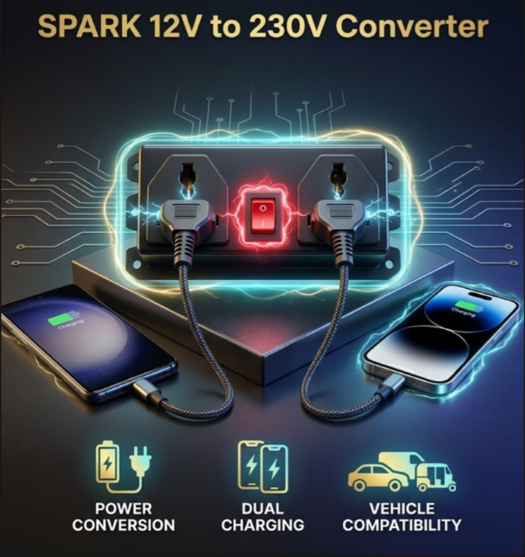 SPARK SLEEK DC TO DC CONVERTER 12V
