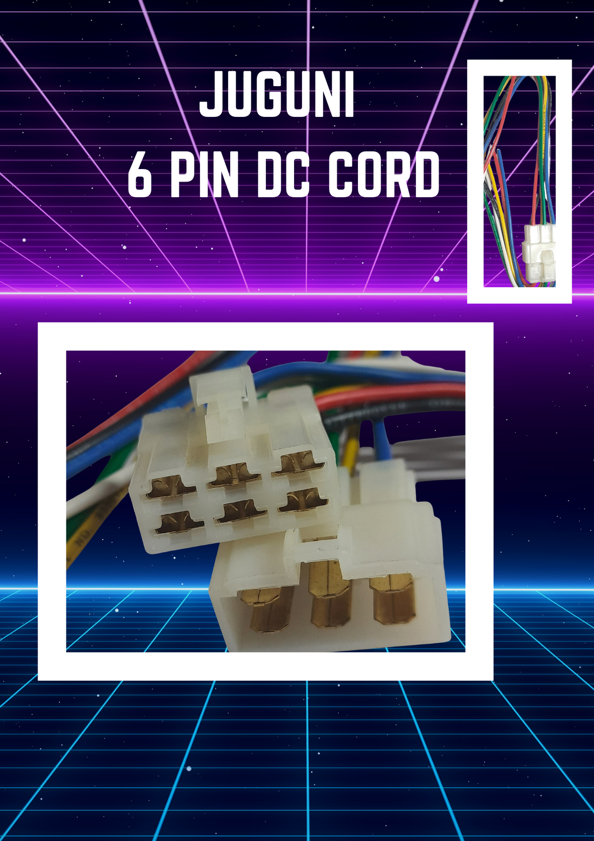 JUGUNI 6PIN DC CORD