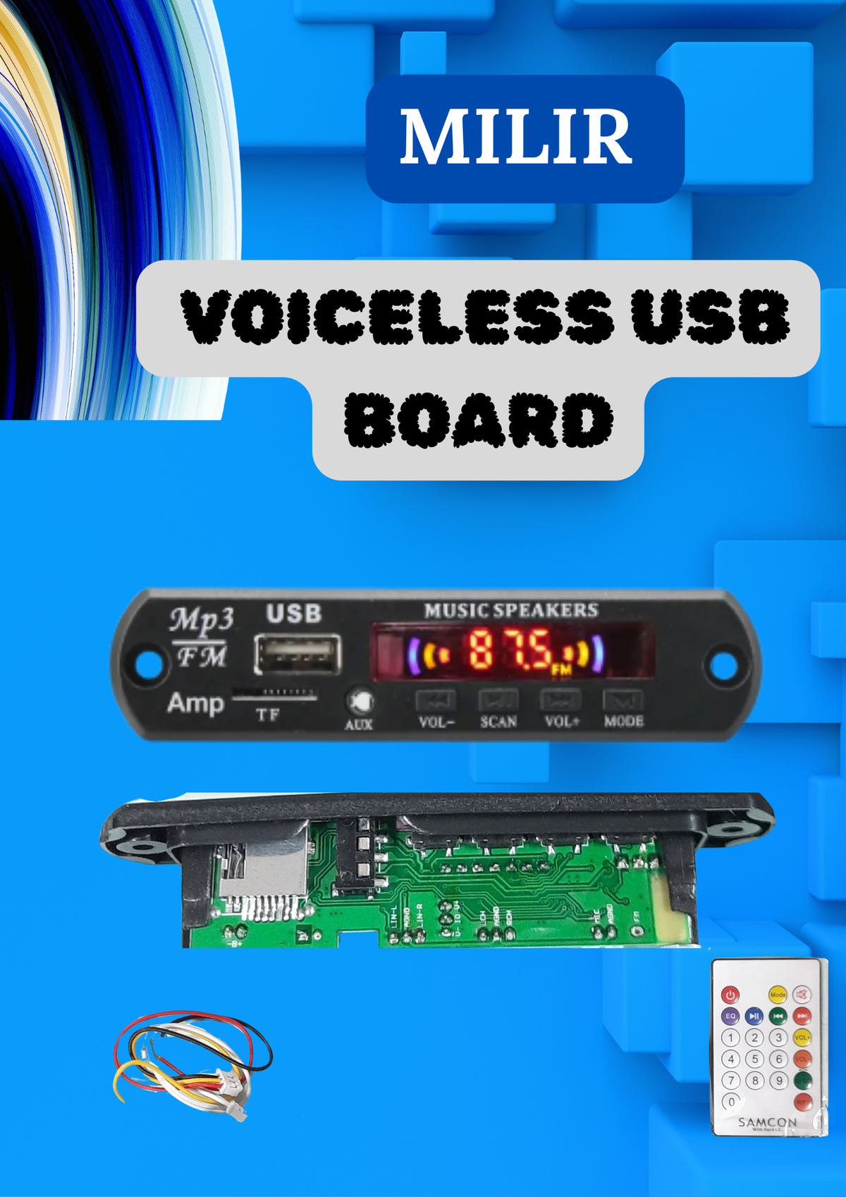 MILIR VOICELESS USB BOARD