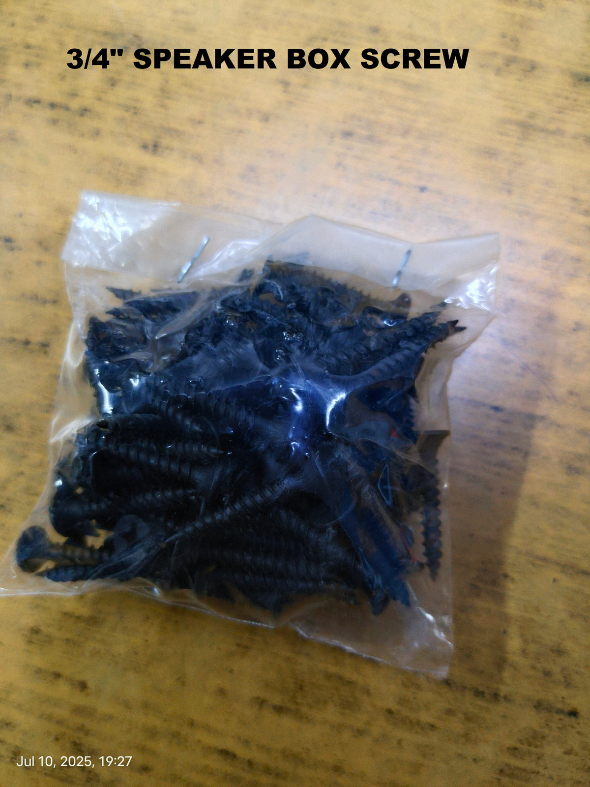 3/4" SPEAKER BOX SCREW PKT / SCREW FOR PCB FITTING