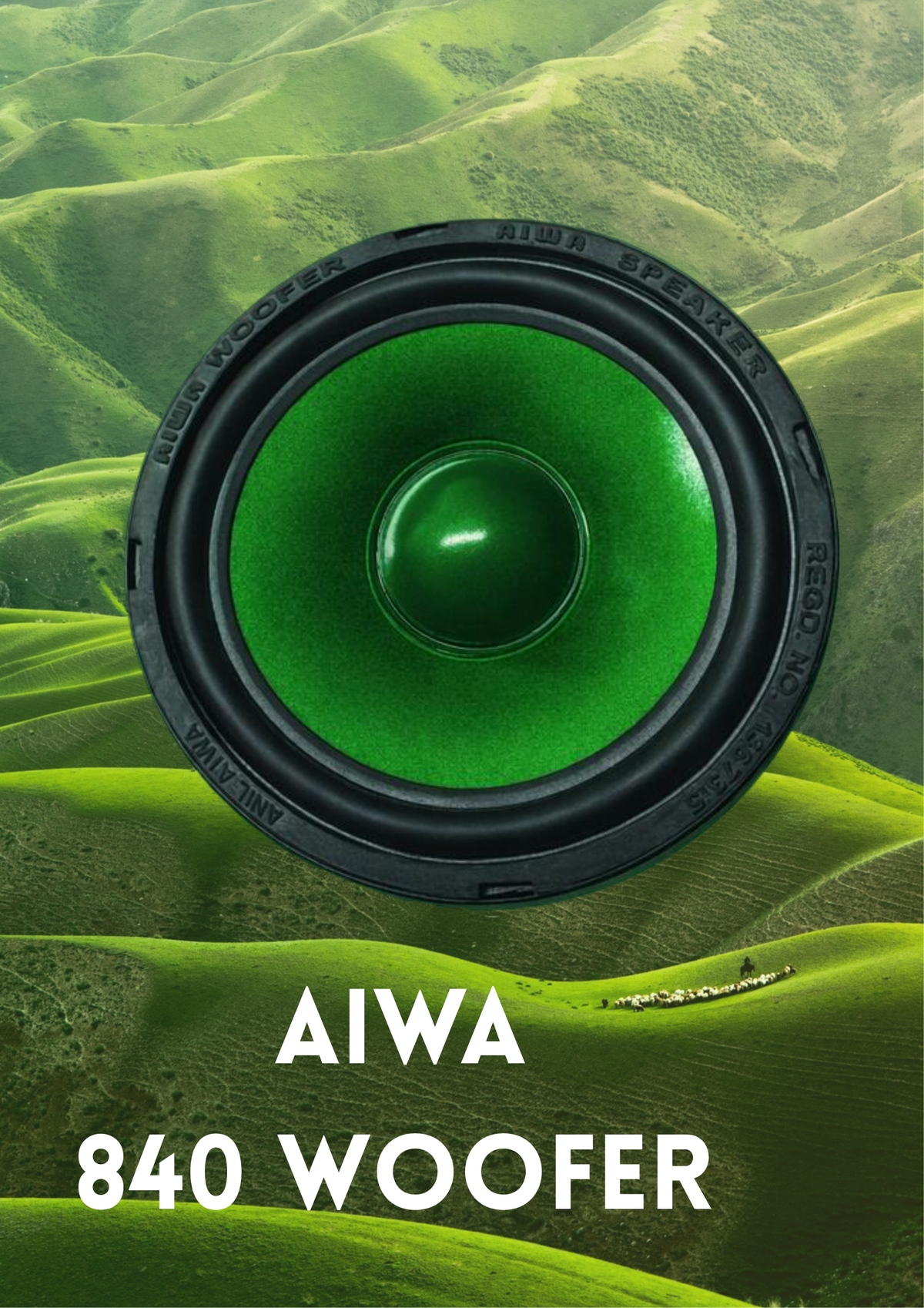 AIWA 840W 8" WOOFER COLOUR (GREEN)