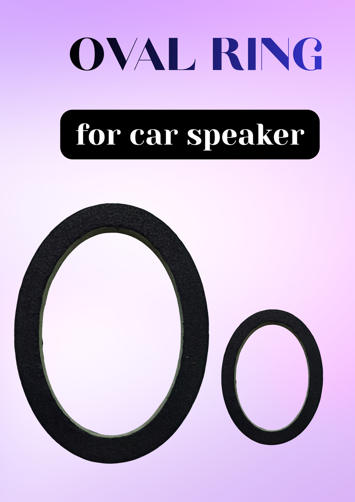 OVAL RING - 1 PAIR