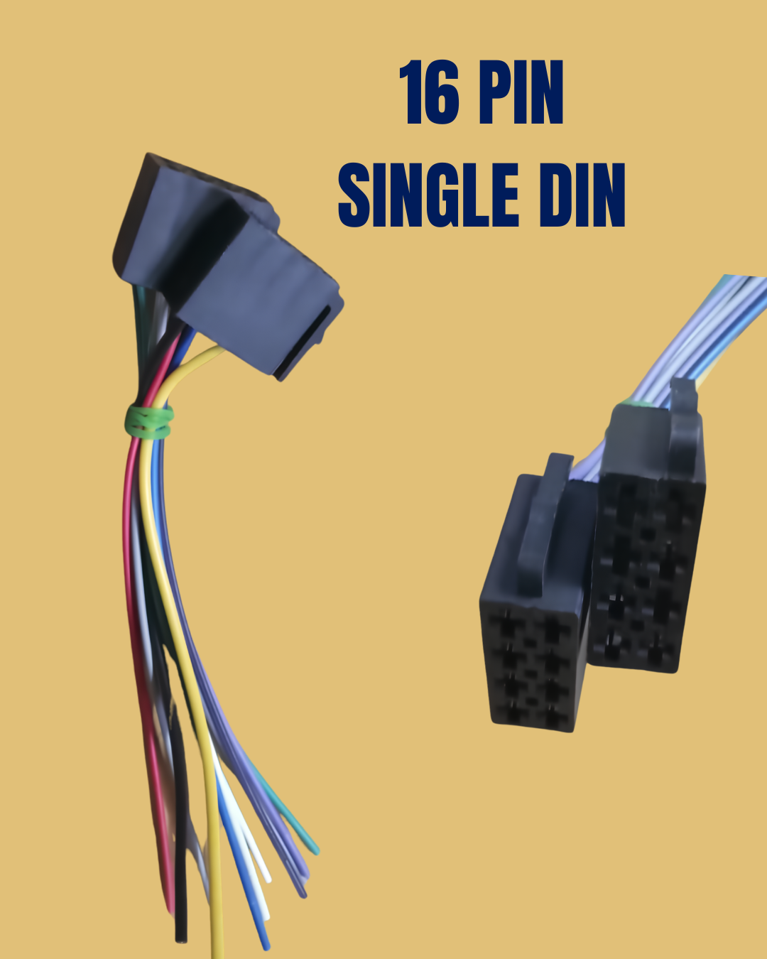 CAR DC CORD - 16 PIN SINGLE DIN
