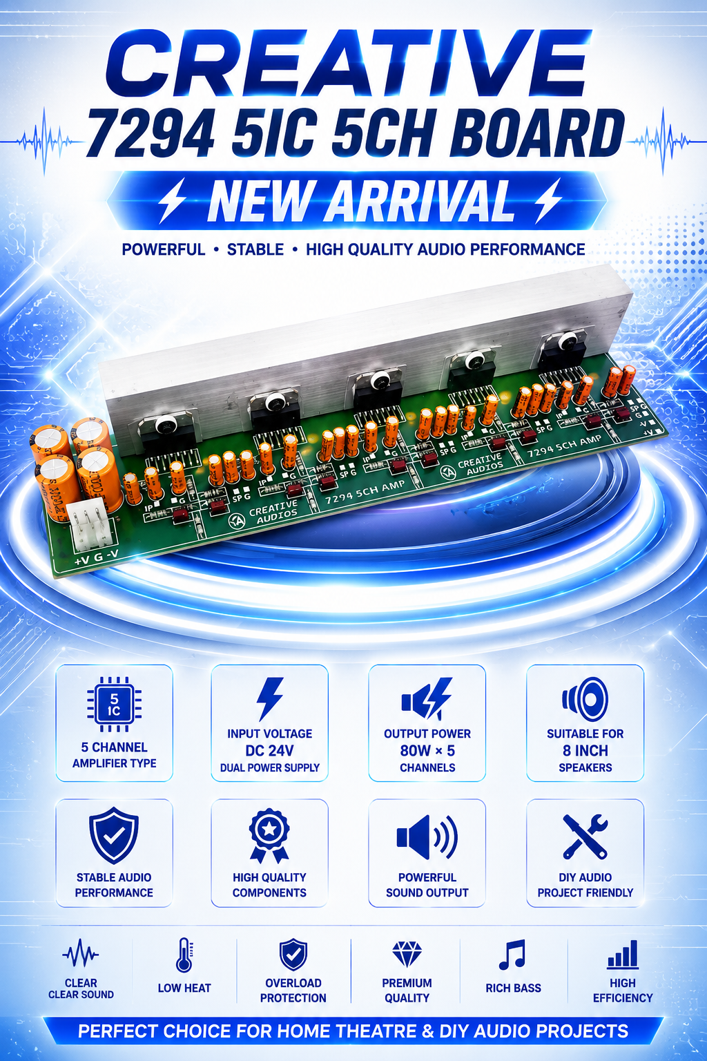 CREATIVE 7294 5IC 5CH BOARD