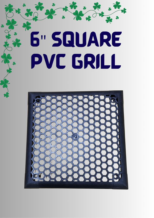 6" SQURE PVC GRILL