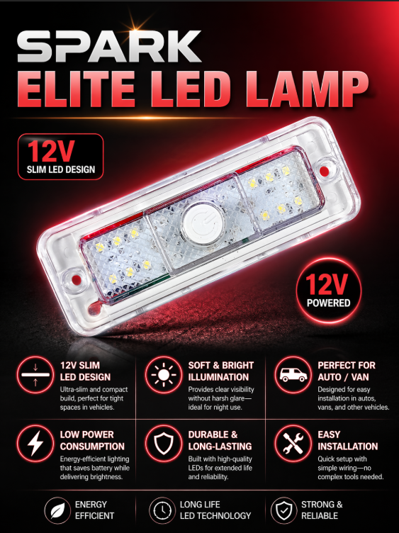 SPARK ELITE LED LAMP 12V