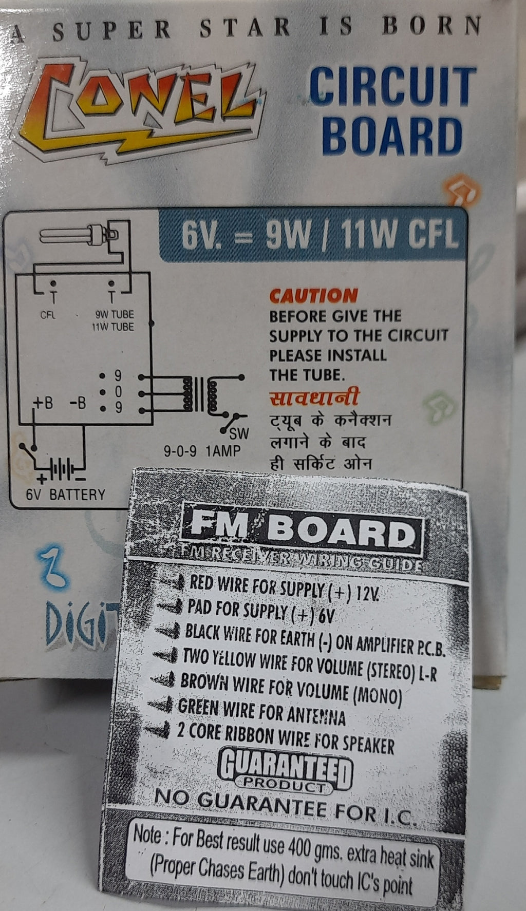 CONEL 170 FM GANG BOARD WITH AUDIO
