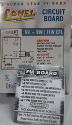 CONEL 170 FM GANG BOARD WITH AUDIO