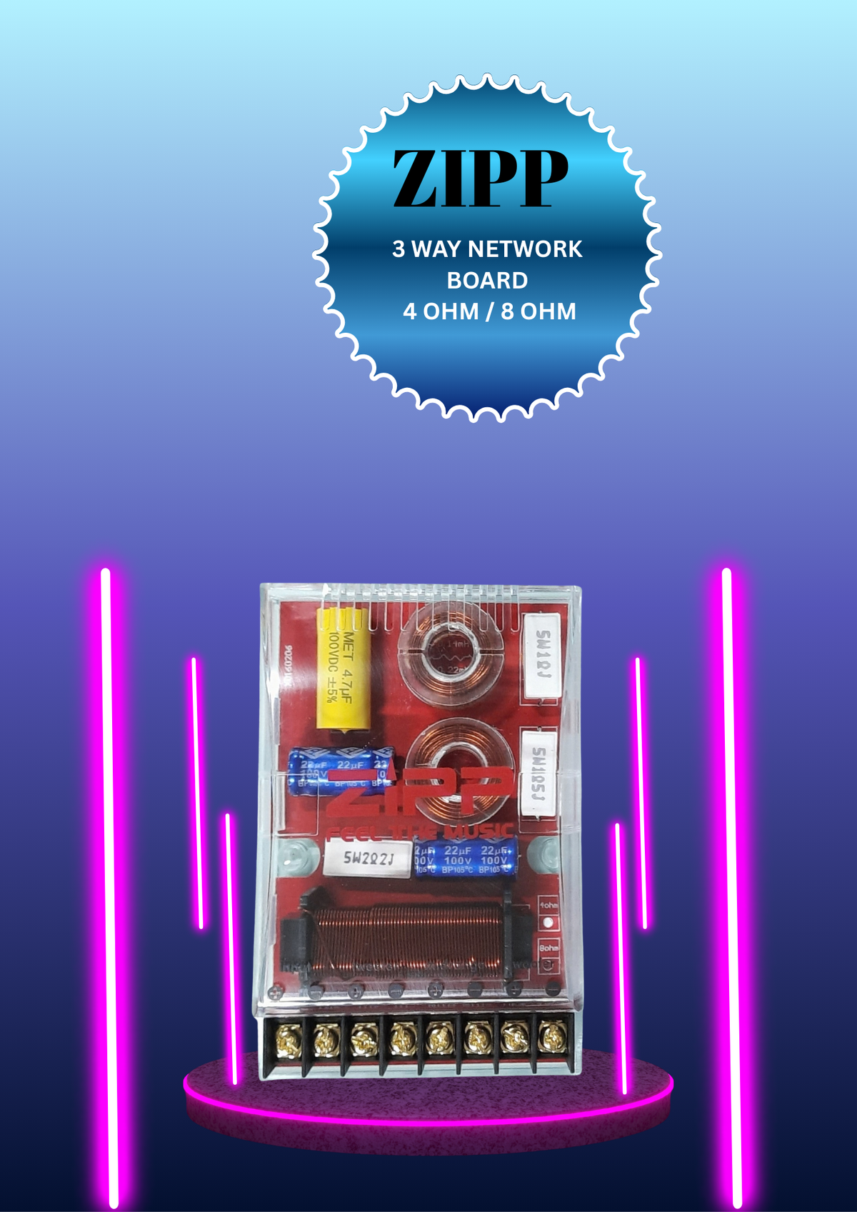 ZIPP 3 WAY NETWORK 8 OHMS